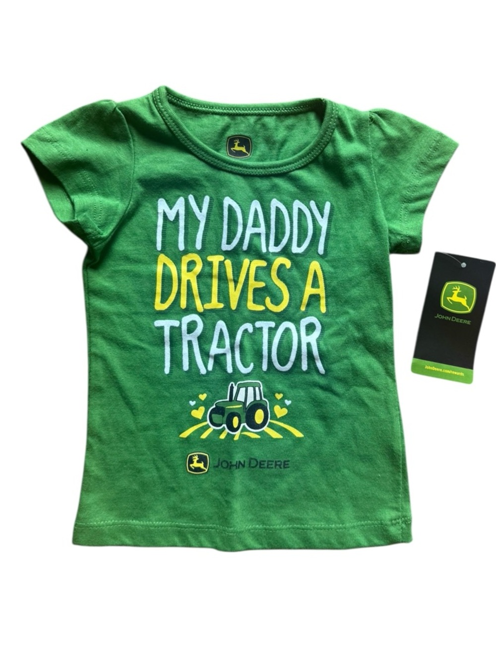 John Deere Baby "My Daddy Drives a Tractor" T Shirt
Size: 12 Mos NEW